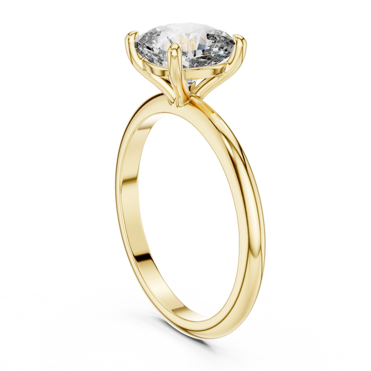 Cushion Solitaire Ring