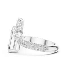 Emerald Tiara Ring