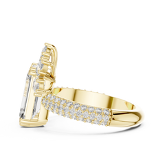 Emerald Tiara Ring