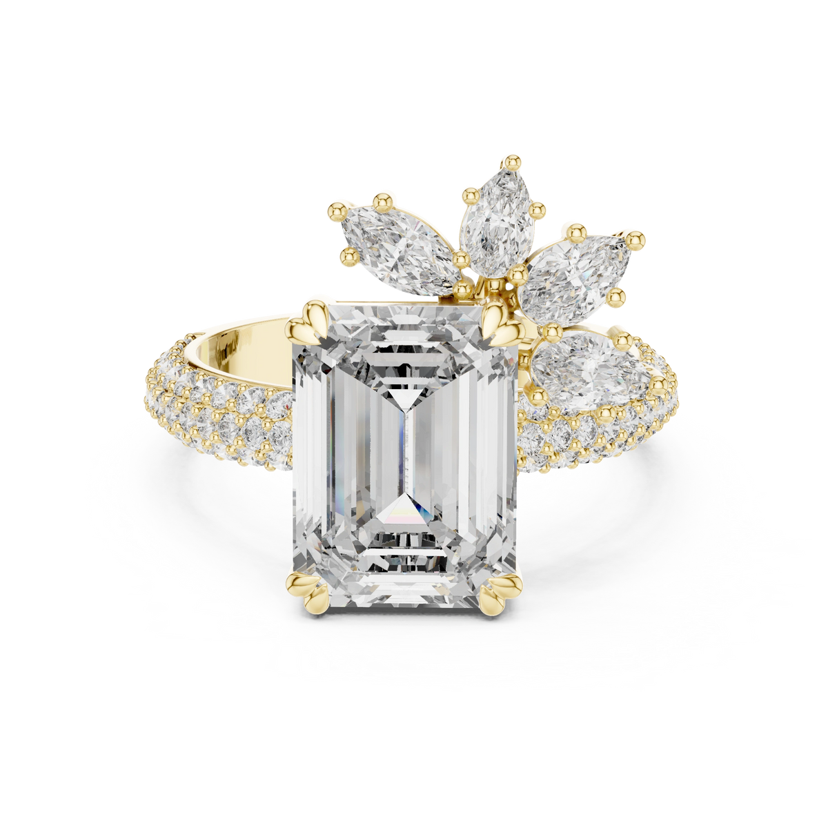 Emerald Tiara Ring
