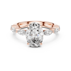 Oval Marquise Bloom Ring