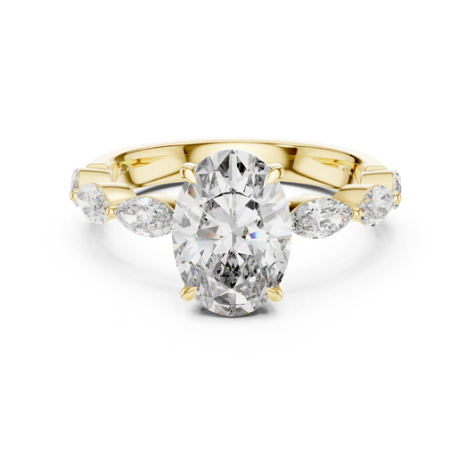 Oval Marquise Bloom Ring