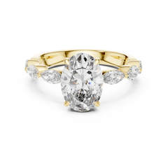 Oval Marquise Bloom Ring