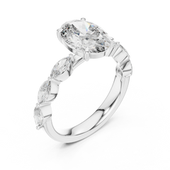 Oval Marquise Bloom Ring