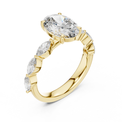 Oval Marquise Bloom Ring