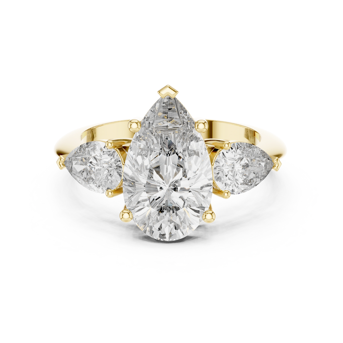 Pear Trilogy Statement Ring