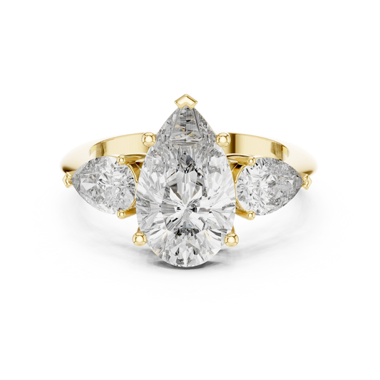 Pear Trilogy Statement Ring