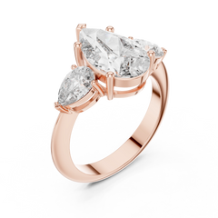 Pear Trilogy Statement Ring