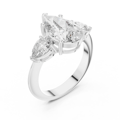 Pear Trilogy Statement Ring