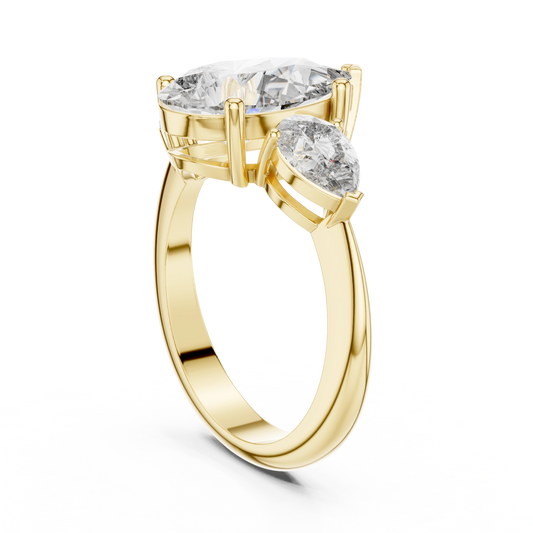 Pear Trilogy Statement Ring