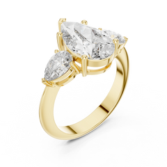 Pear Trilogy Statement Ring