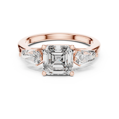 Asscher Architectural Ring