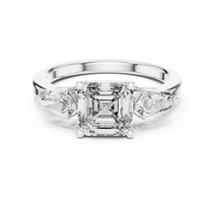 Asscher Architectural Ring