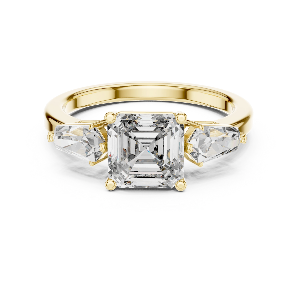 Asscher Architectural Ring