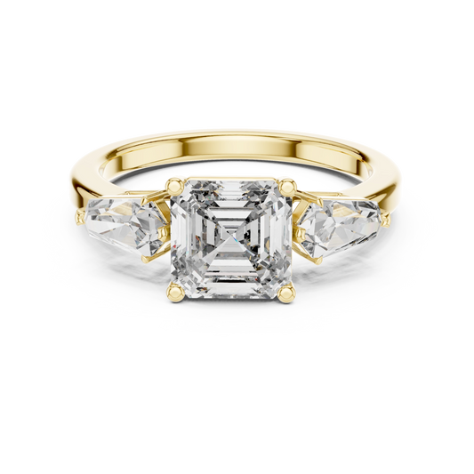 Asscher Architectural Ring