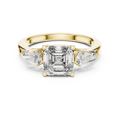 Asscher Architectural Ring