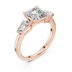 Asscher Architectural Ring