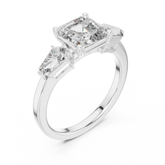 Asscher Architectural Ring