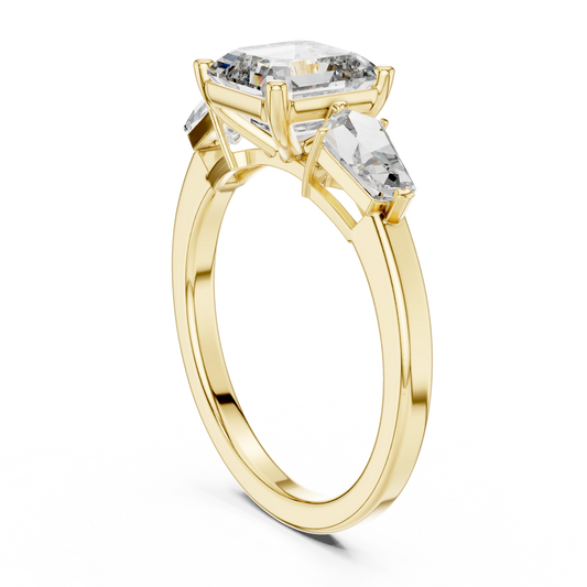 Asscher Architectural Ring
