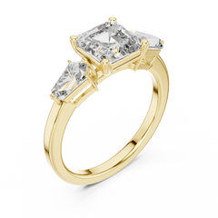 Asscher Architectural Ring