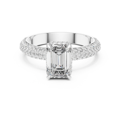Emerald Pavé Statement Ring