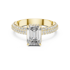 Emerald Pavé Statement Ring