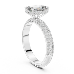 Emerald Pavé Statement Ring