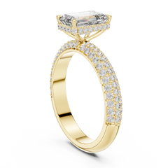 Emerald Pavé Statement Ring