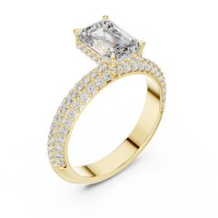 Emerald Pavé Statement Ring