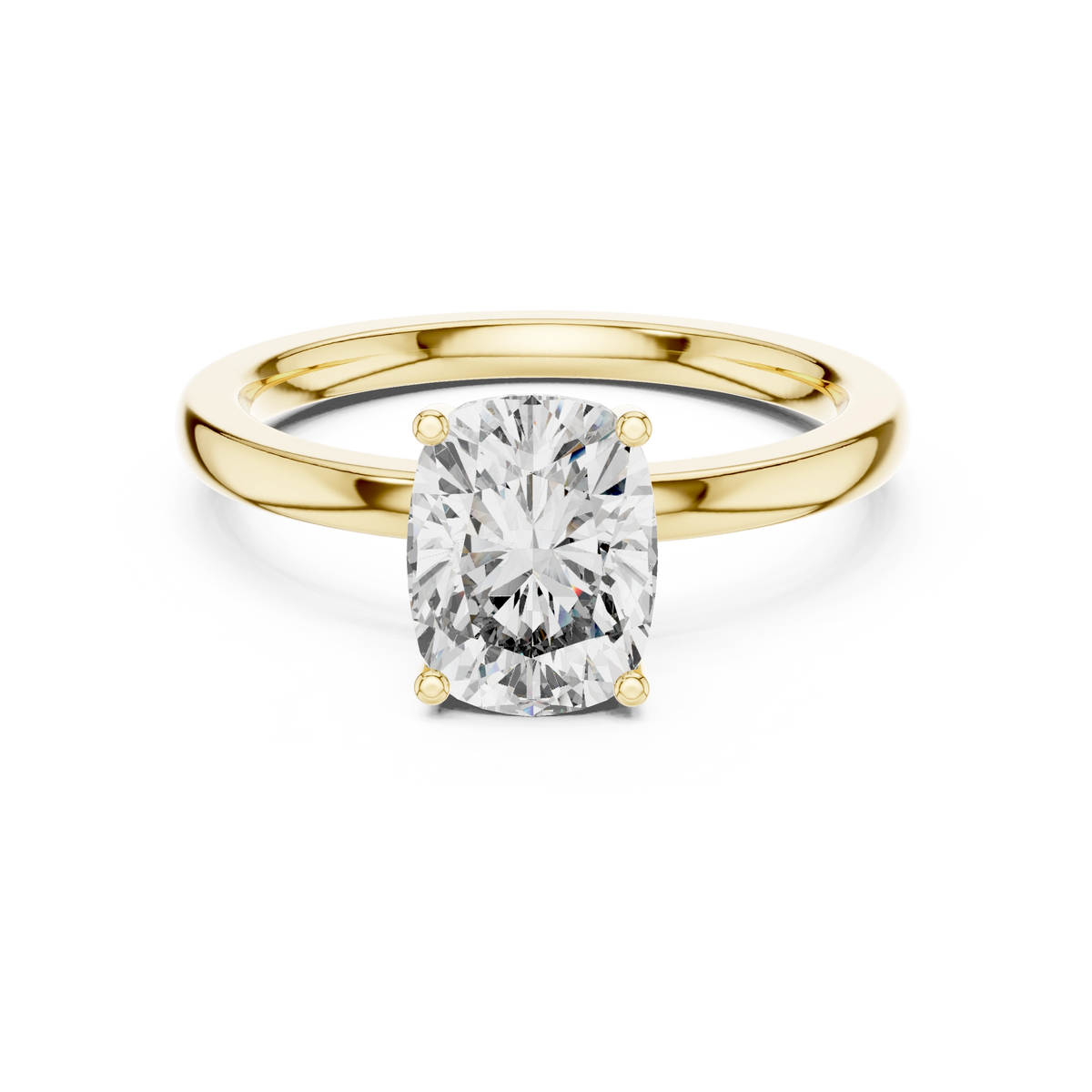 Elongated Cushion Solitaire