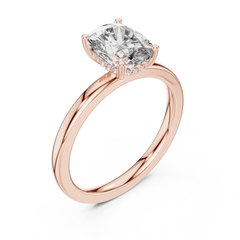 Elongated Cushion Solitaire