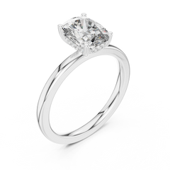 Elongated Cushion Solitaire
