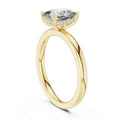 Elongated Cushion Solitaire