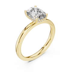 Elongated Cushion Solitaire