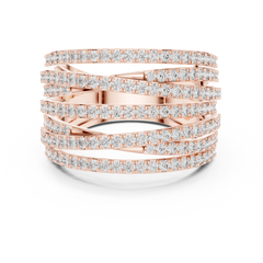 Criss-Cross Eternity Band