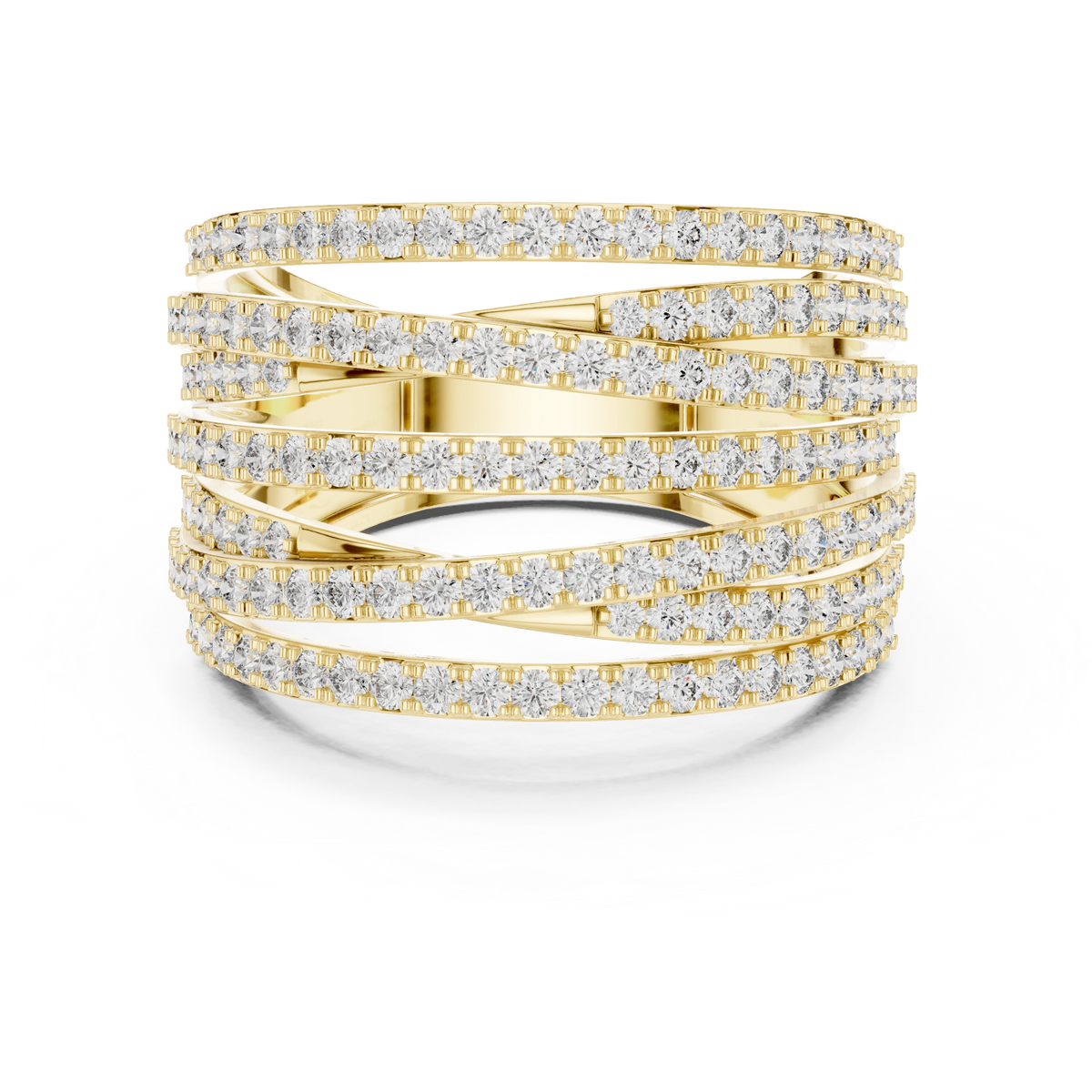 Criss-Cross Eternity Band
