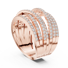 Criss-Cross Eternity Band