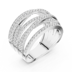 Criss-Cross Eternity Band