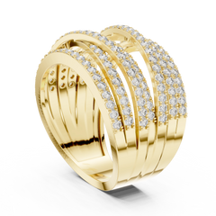 Criss-Cross Eternity Band