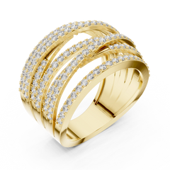 Criss-Cross Eternity Band