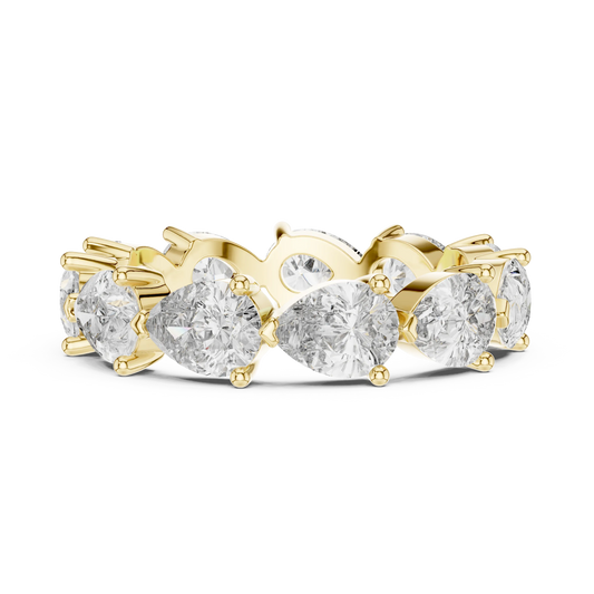 Pear Cut Eternity Band