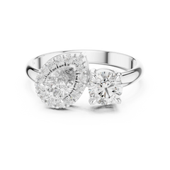 Aurevia Toi et Moi Pear & Round Ring