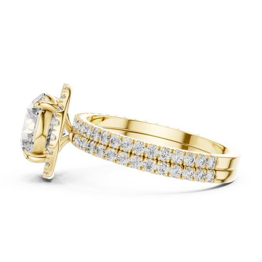 Celtic Knot Cushion Engagement Ring