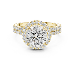 Aurevia Celtic Knot Cushion Engagement Ring