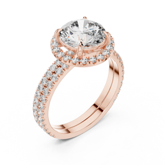 Aurevia Celtic Knot Cushion Engagement Ring