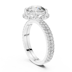 Aurevia Celtic Knot Cushion Engagement Ring