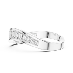 Sculpted Baguette Wave Band