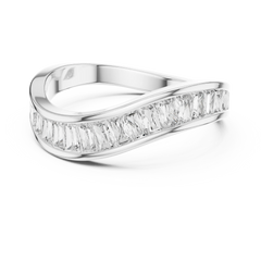 Sculpted Baguette Wave Band