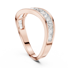 Sculpted Baguette Wave Band