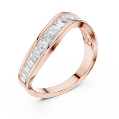 Sculpted Baguette Wave Band